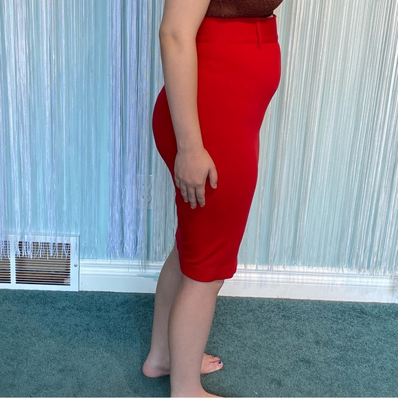Body by Victoria Red Pencil Skirt Size 0 - Picture 4 of 16